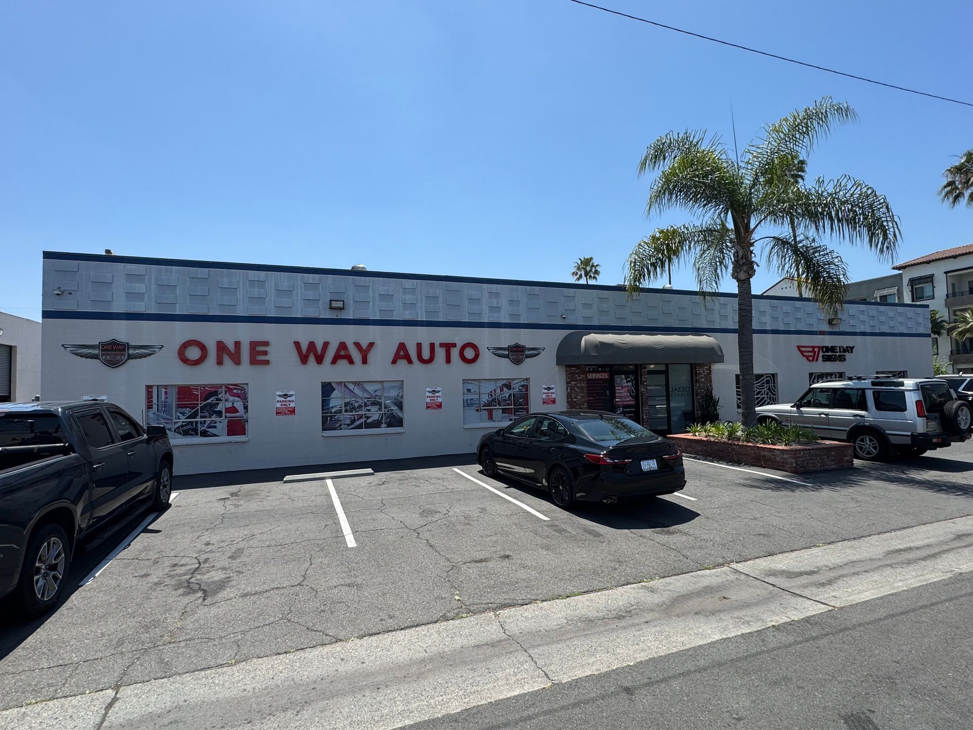 Original OCDIR directory artwork for One Way Auto Repair & Service — not a business photograph