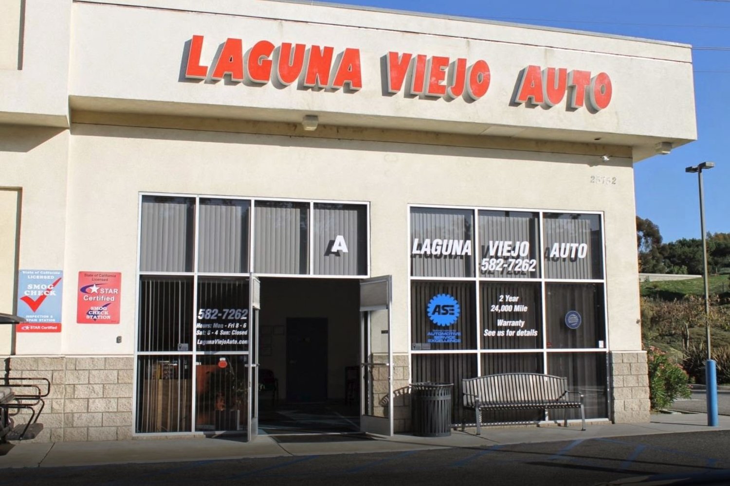 Original OCDIR directory artwork for Laguna Viejo Auto Service — not a business photograph