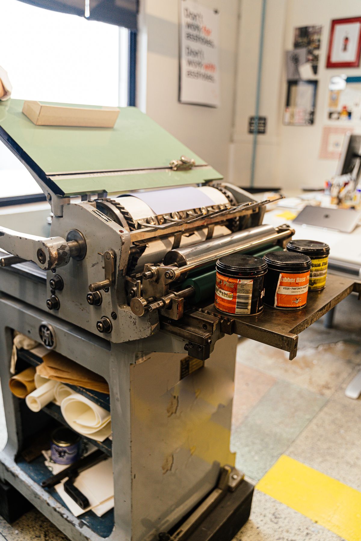 Original OCDIR directory artwork for SoCal Print Works — not a business photograph