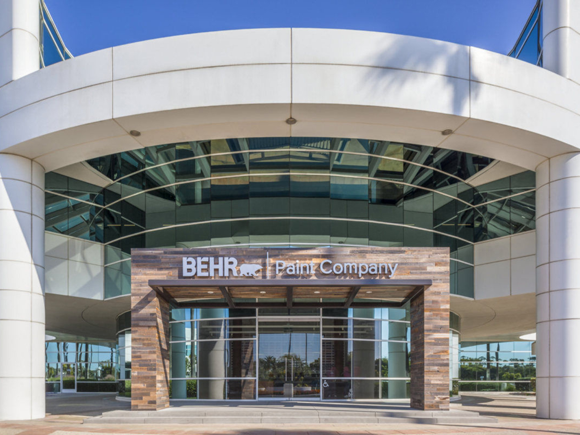 Original OCDIR directory artwork for Behr Paint Company — not a business photograph