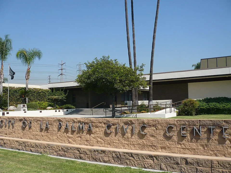 La Palma City Hall — real photograph