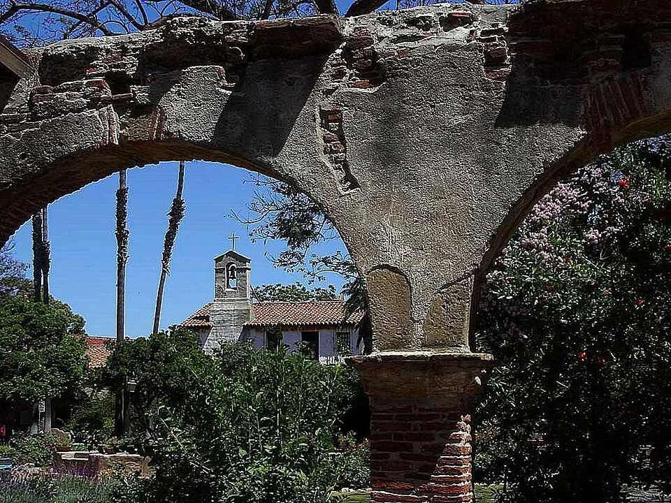 Historic Mission San Juan Capistrano — real photograph