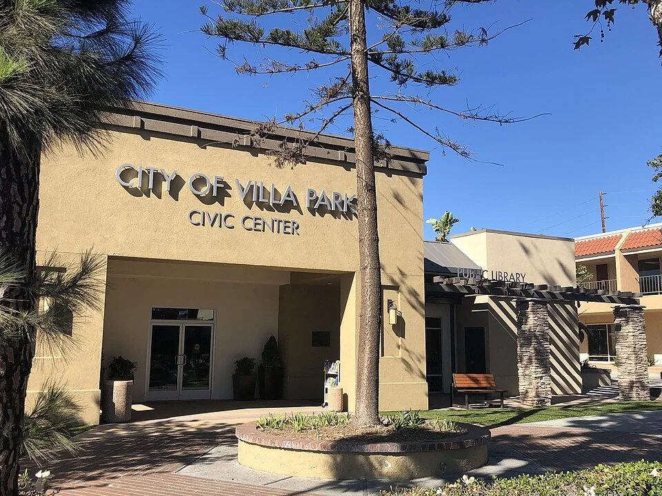 Villa Park Civic Center — real photograph